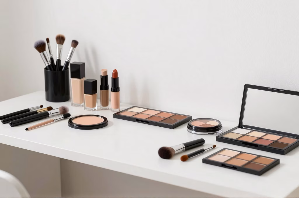 Salle de formation maquillage professionnel equipee de postes de travail et miroirs